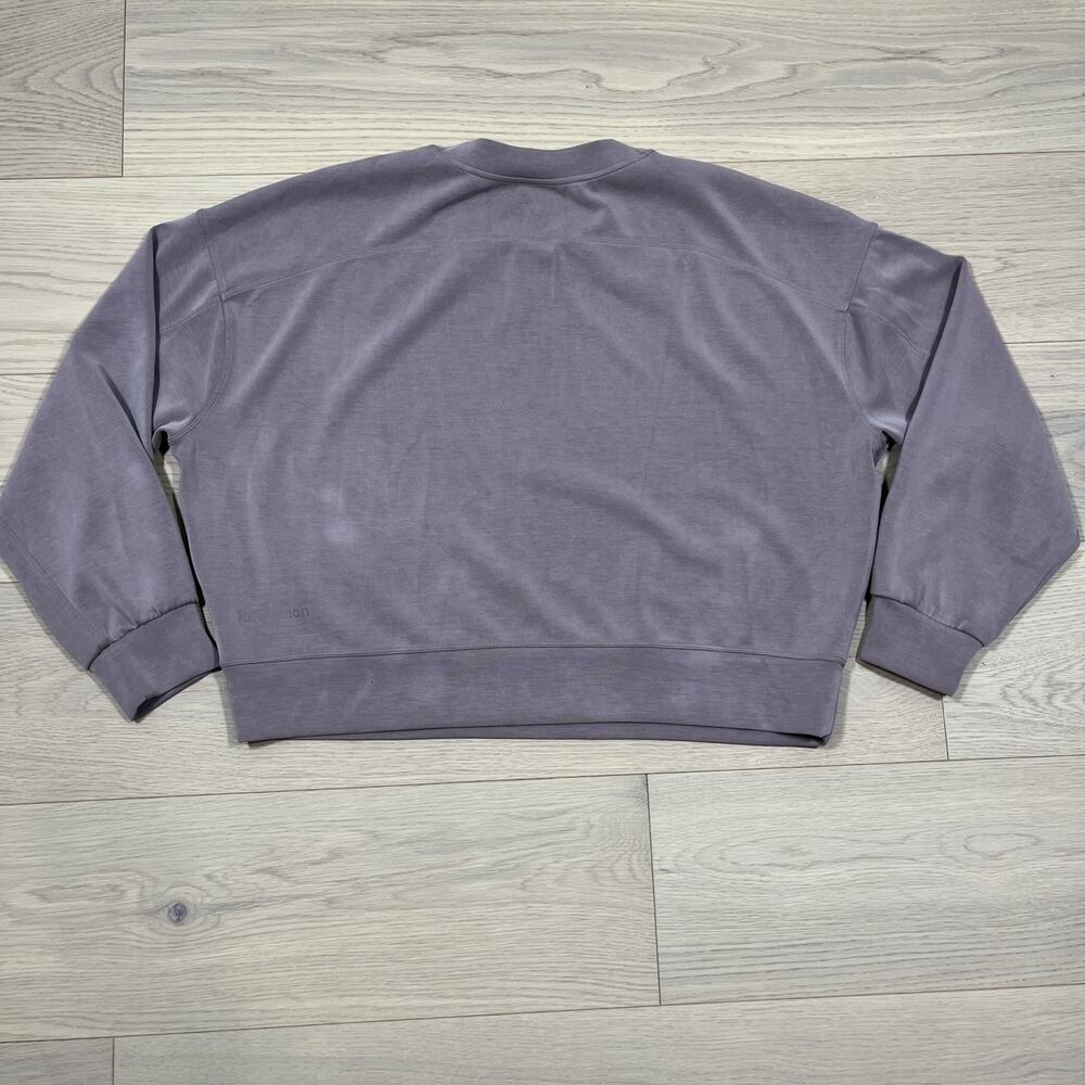 Womens Lululemon Peloton Softstreme Perfectly Oversize Crop Sweatshirt - Picture 12 of 16